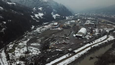 pollution air industrial enterprises pollution air industry industrial enterprises on a background of blue sky combined heat and power chp plant thermal power residential heat supply water cooling towers big steam and smoke pipes