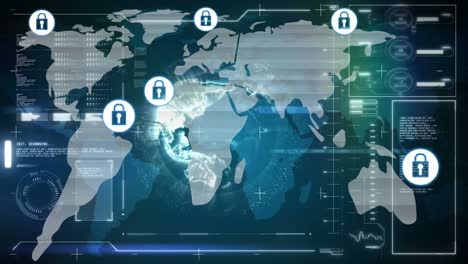 video de iconos de seguridad en internet