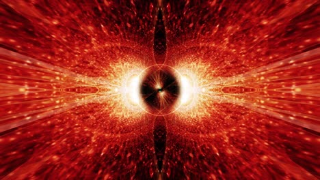 vj loop shine gold red burst flare motion graphics. фоновое движение с фрактальными цифровыми лучами дизайн на черном фоне. абстрактный концертный сценический свет. 4k 3d рендеринг беспрепятственной графики движения петли.
