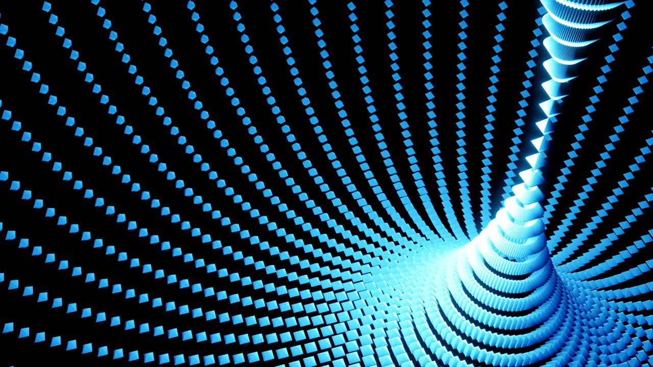 Abstract Blue 3D Geometric Background