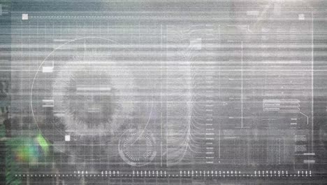 interfaccia futuristica con statica