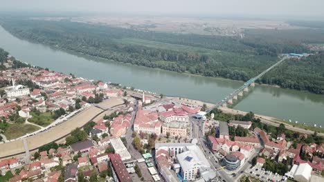 Aerial-view-of-Brcko-district,-Bosnia-and-Herzegovina