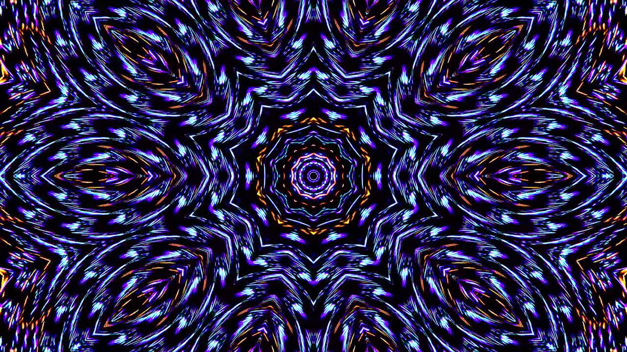 Bright abstract light governing full color, kaleidoscope