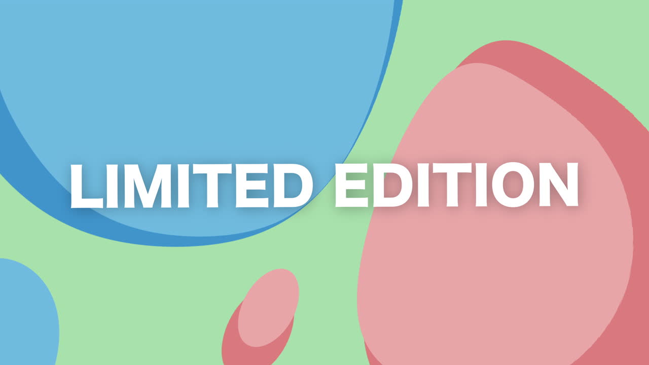 Explore a vibrant digital art piece promoting a limited edition sale with dynamic graphic motion elements