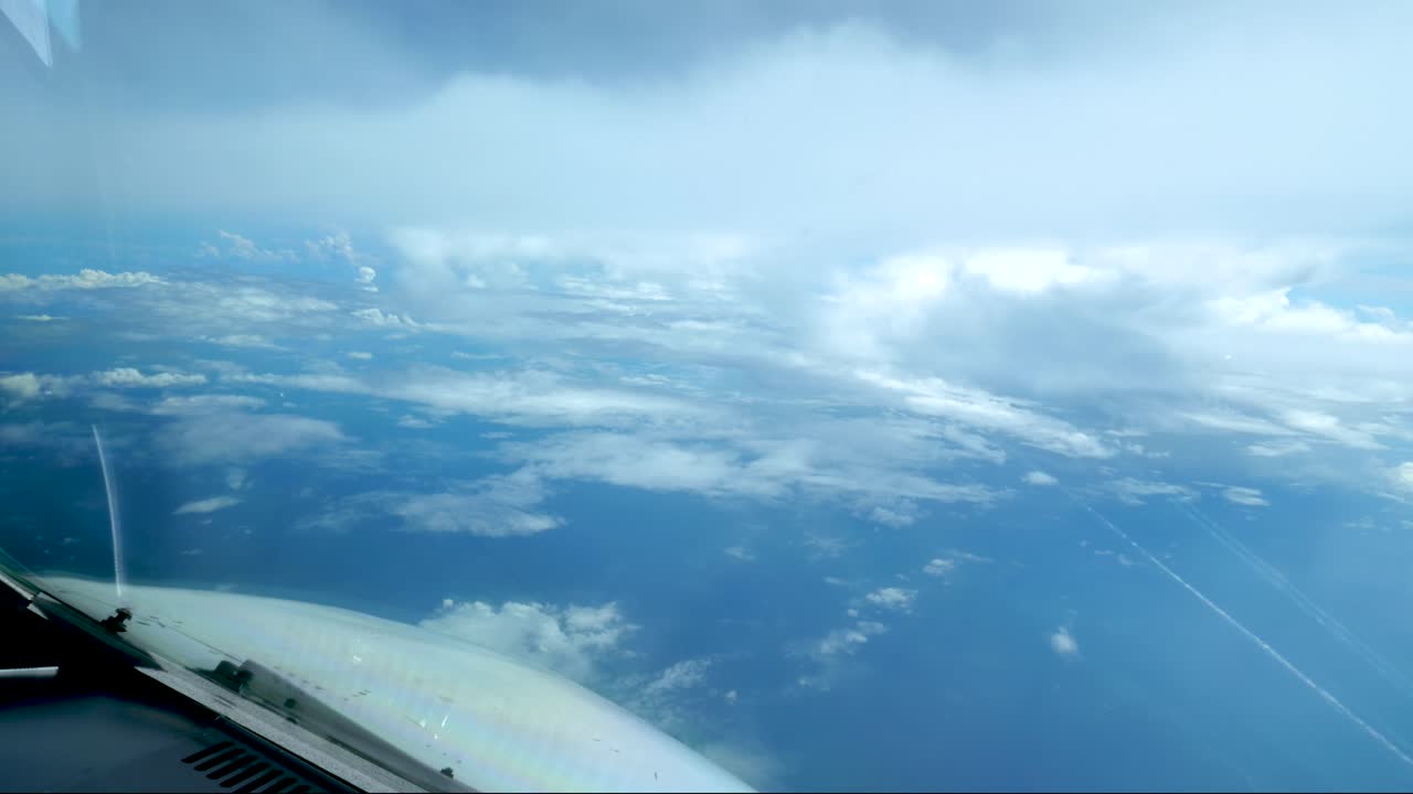 하늘을 날아다니는 비행기,  뷰, 타임 스 4k