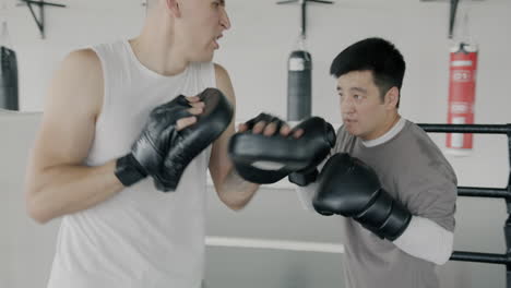 sesión de entrenamiento de boxeo