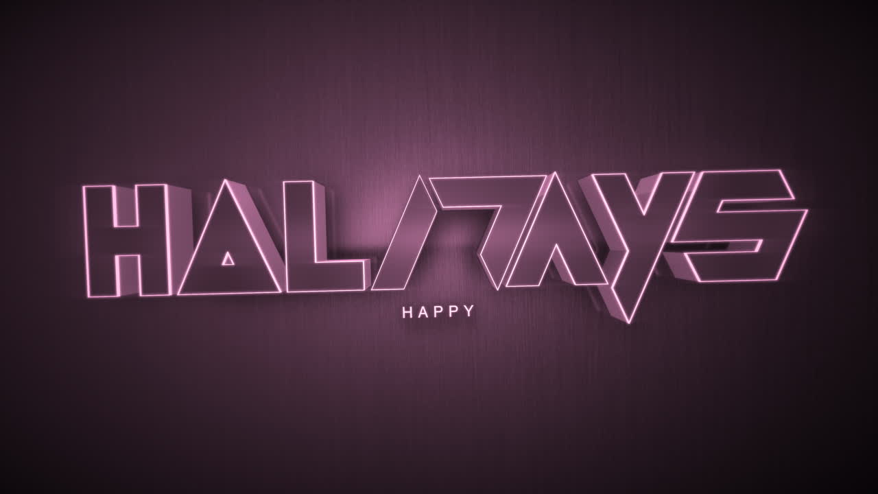 felices fiestas monocromáticas en gradiente marrón oscuro