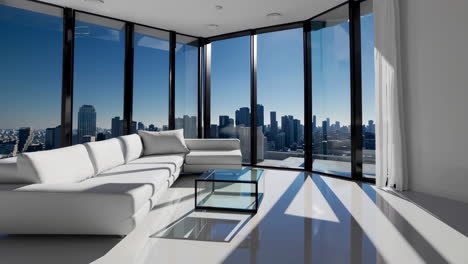 modern city apartment living room