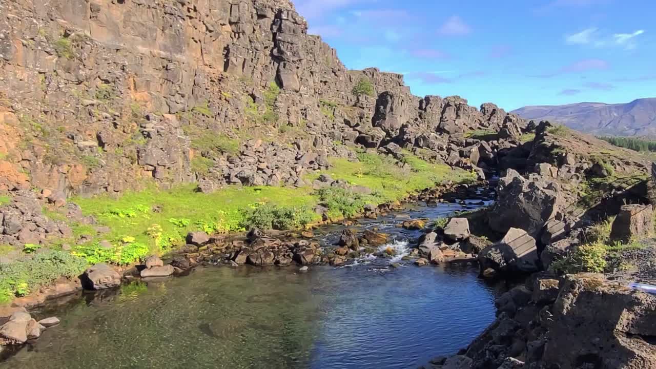 beautiful river &THORN;ingvellir national park