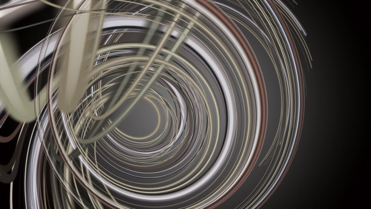 느린 동작에서 줄무 파동 객체와 환상적인 애니메이션, 4096x2304 루프 4k