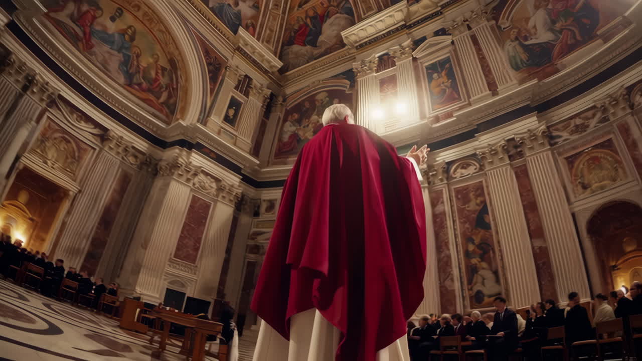 Religiöse Zeremonie in einer schönen Kapelle