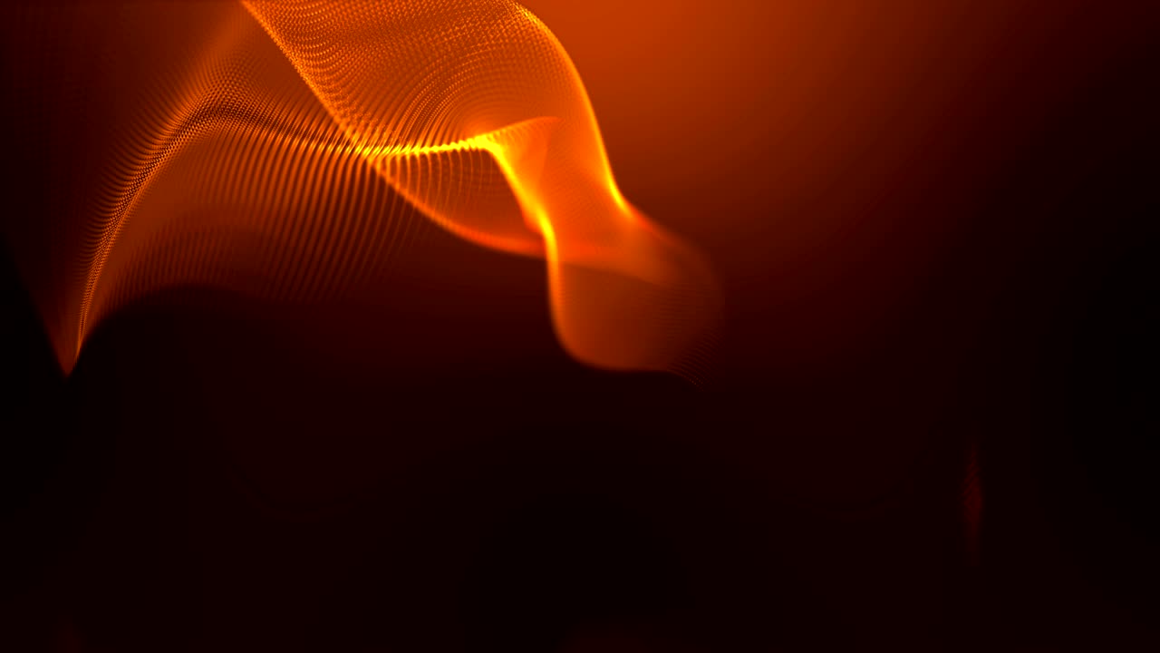 Flames of fire on black background video