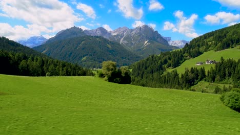 scenic view of the beautiful landscape in the alps