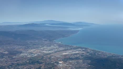 pov de la ciudad de málaga en españa