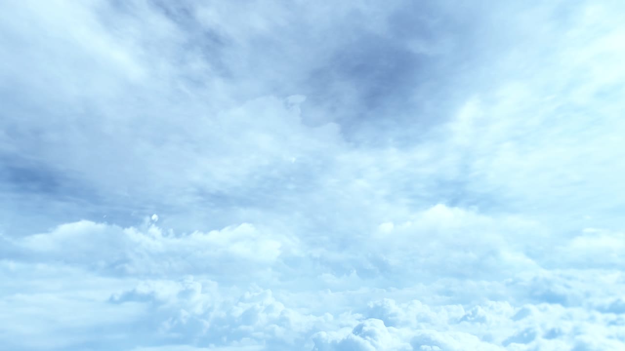 4k timelapse white clouds moving in blue sky