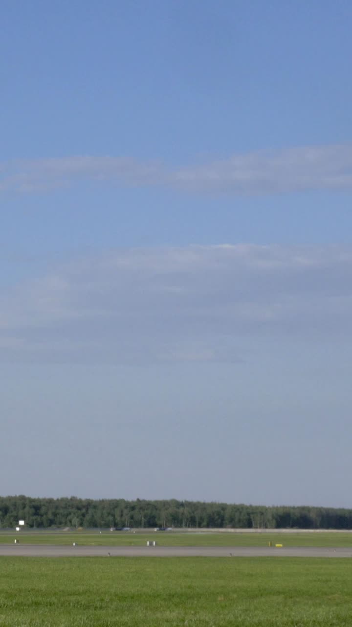 Airplane on a runway