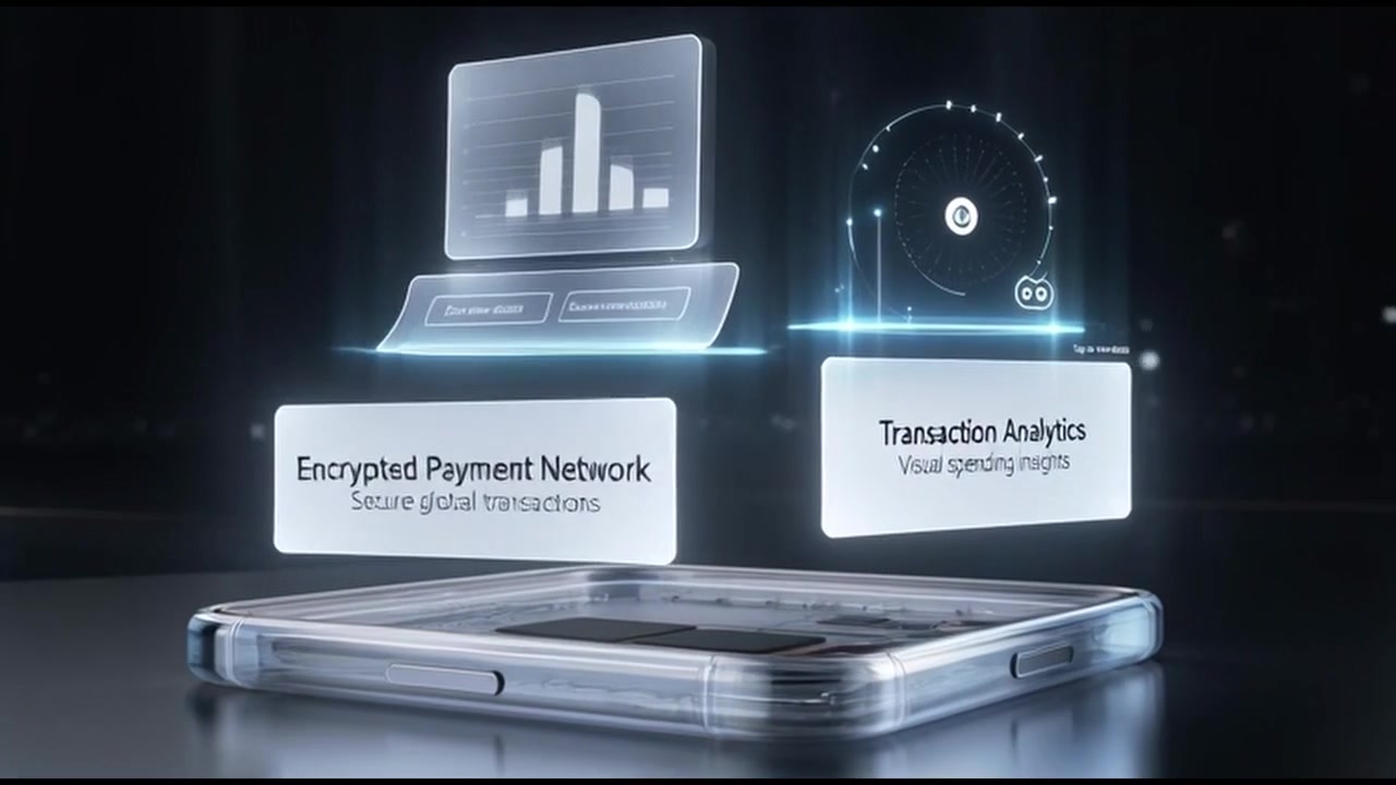 Digital Wallet App Interface with AI Budgeting and Transaction Analytics