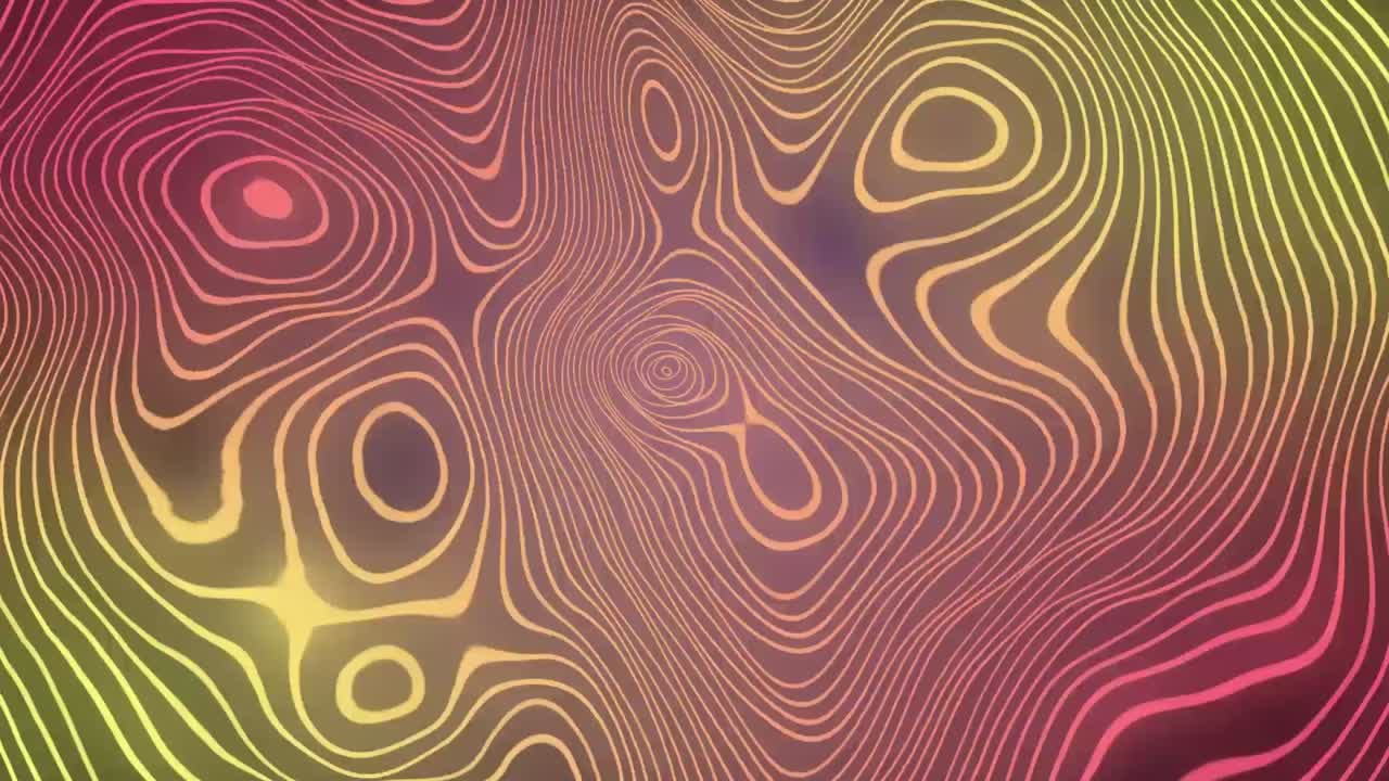 Mystic Yellow Red Fluid Waves Backgorund After Effect