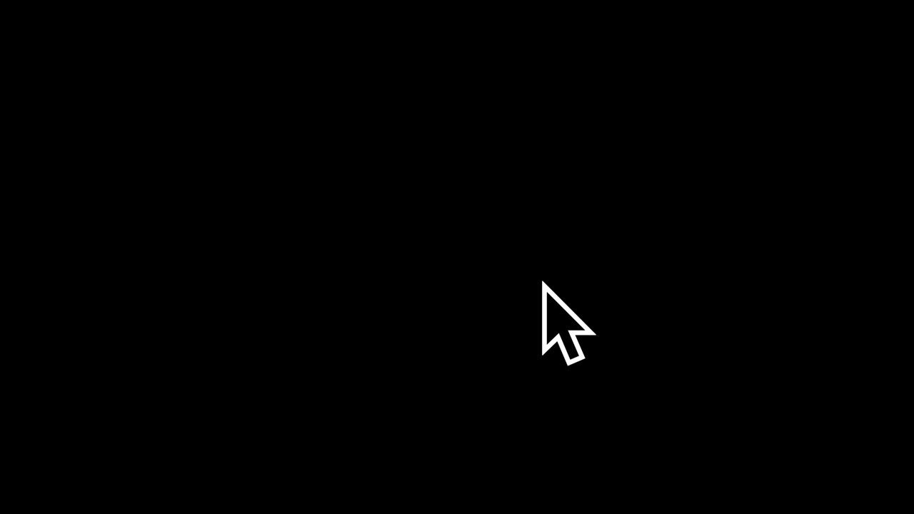 The computer mouse arrow on the screen goes to the middle of the frame and clicks