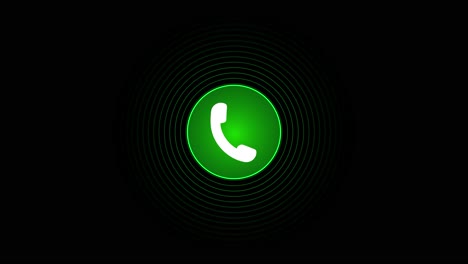 calling ring icon background black screen animation phone call icon phone call icon background