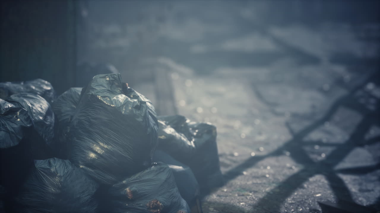 vieja fábrica de ladrillos por la noche