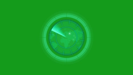seguimiento de los gráficos de movimiento de la pantalla verde objetivo