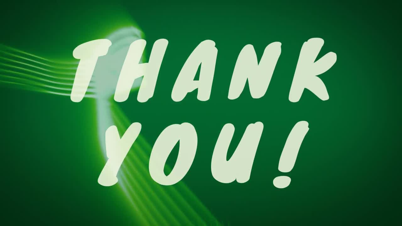 녹색 움직이는 애니메이션으로 감사합니다.