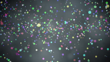 animación de la decoración navideña con manchas brillantes de luz