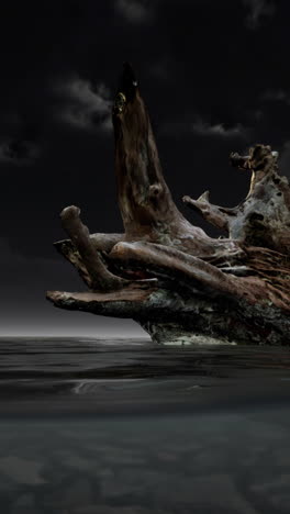 driftwood in the night