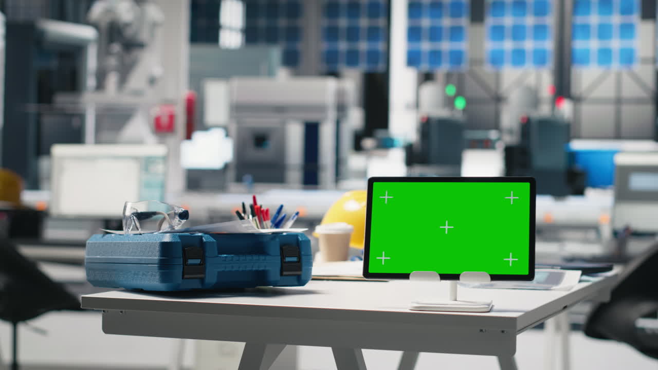 Engineering Workstation with Chroma Key Tablet