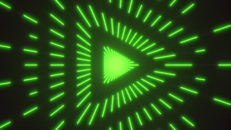 futuristic green light pattern on black background