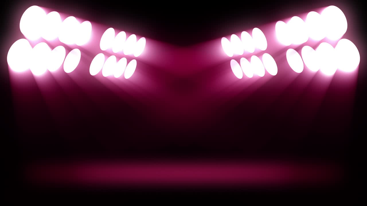 Stripes of spots with pink lights