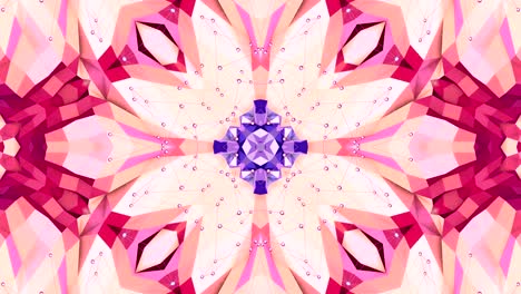 fondo 3d abstracto simple en color gradiente púrpura rojo, estilo poli bajo como fondo geométrico moderno o entorno matemático con efecto caleidoscópico. 4k uhd o bucle sin costuras fullhd. 7