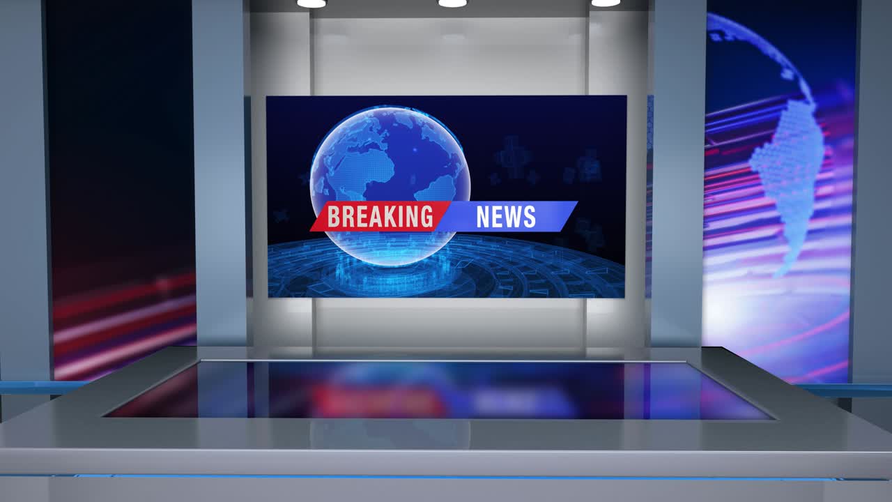 3d 가상 뉴스 스튜디오 배경, 루프