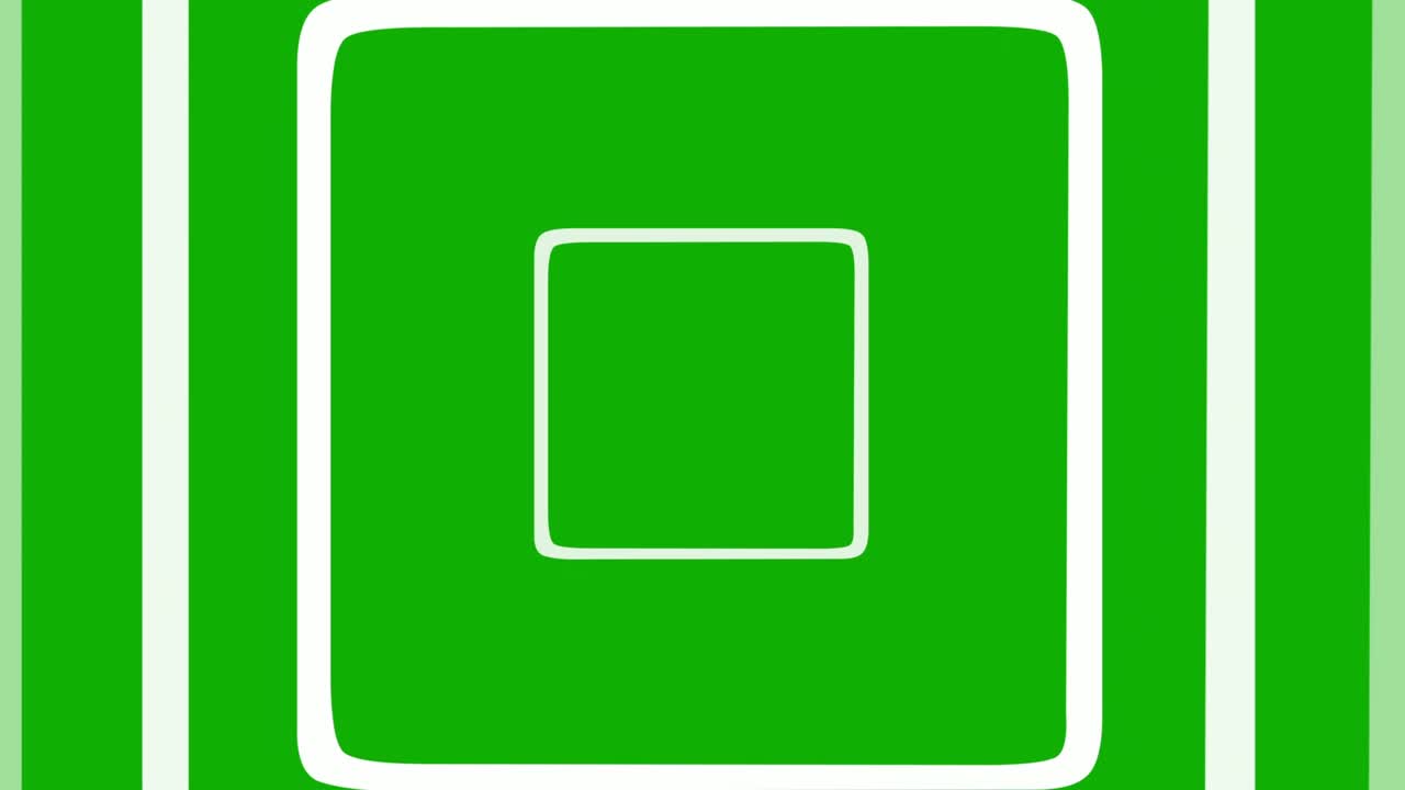 Expanding curves square shapes motion graphics with green screen background