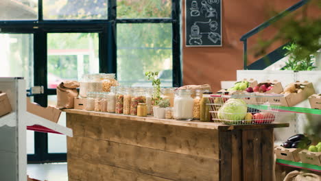 zero waste merchandise in supermarket