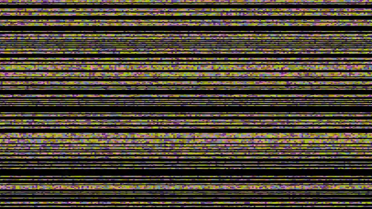 Digital Glitch Effect with Horizontal Lines and Noise