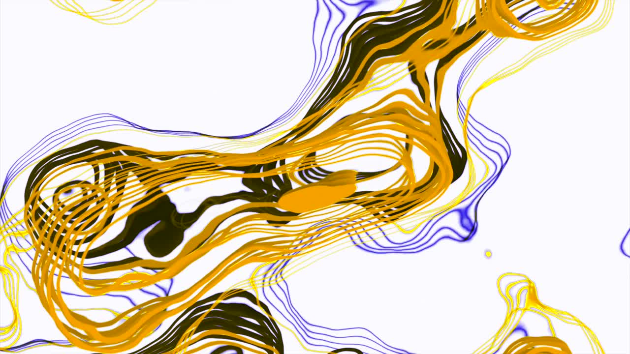 Abstract Colorful Fluid Lines