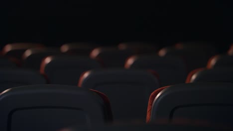 empty comfortable seats in cinema. theatre hall with empty armchairs