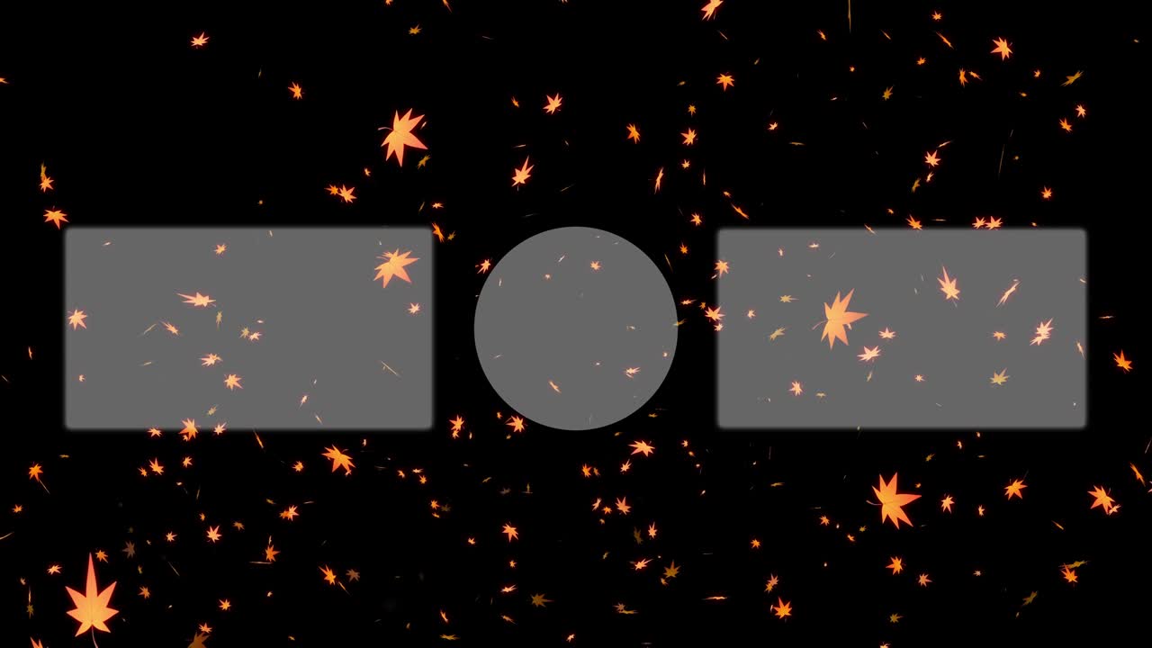 가을 잎 입자 유튜브 엔드 카드 엔딩 스크린 모션 그래픽