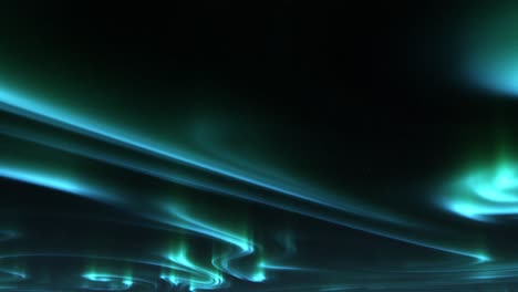 aurora boreal vibrante y colorida o luces del norte - ángulo bajo