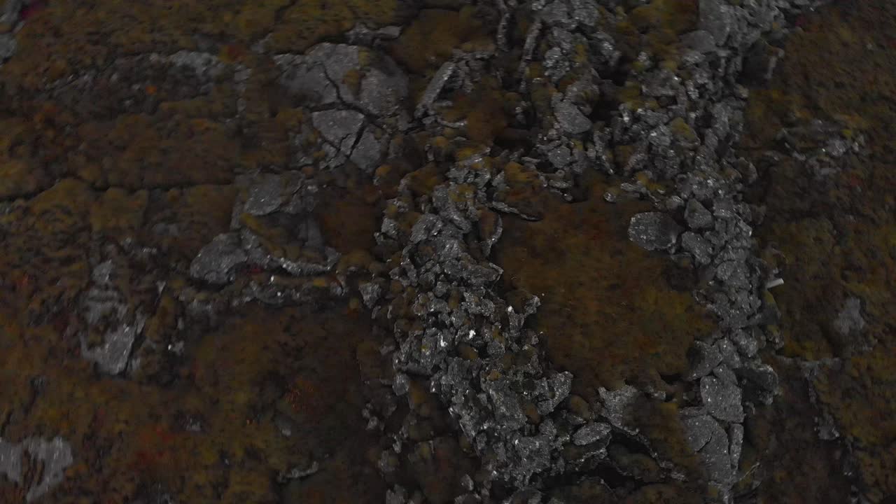 reserva nórdica inhóspita con formaciones de lava dentadas y rocas de musgo