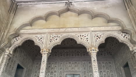 deewan e aam throne agra fort, uttar pradesh, india- 4k tilt up