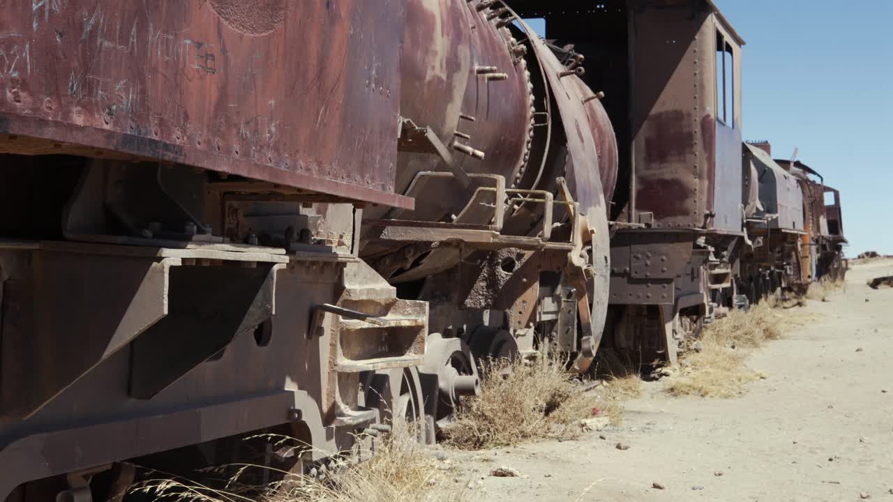 Train Cemetery abandoned open air museum Uyuni desert Bolivia South America