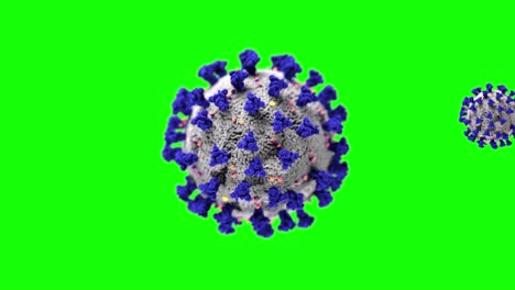 coronavirus (covid-19) animation green screen background