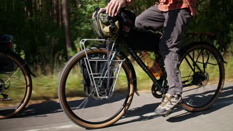 cyclist on a bicycle adventure