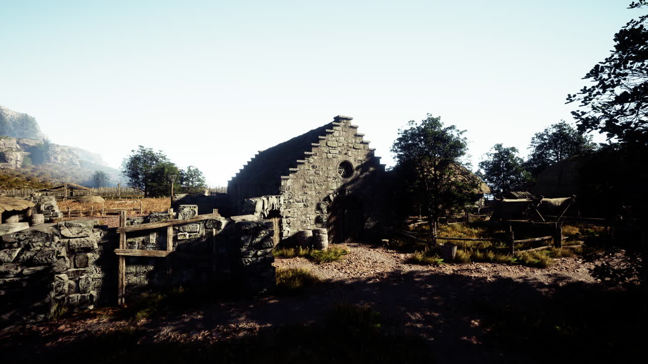 Antiche rovine di villaggio