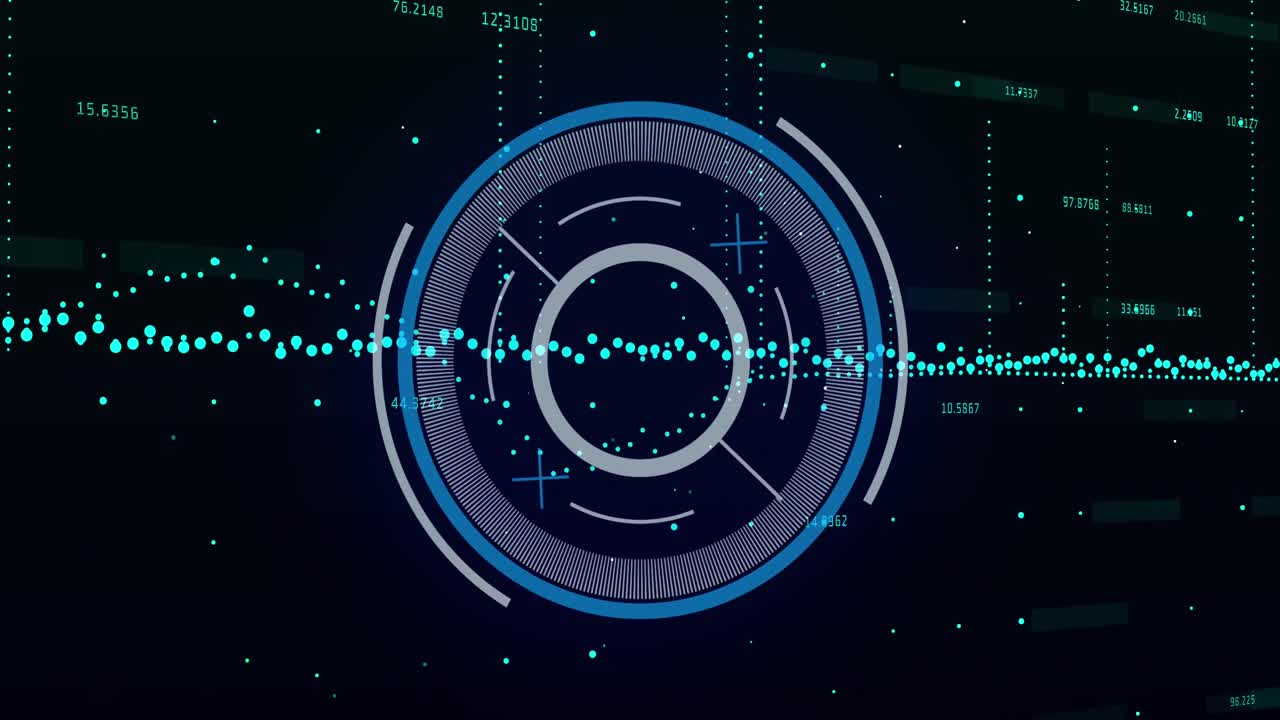 animación del alcance de la exploración sobre un fondo oscuro