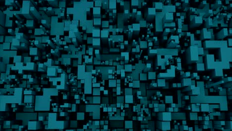 el fondo del cubo de tecnología abstracta de 4k.