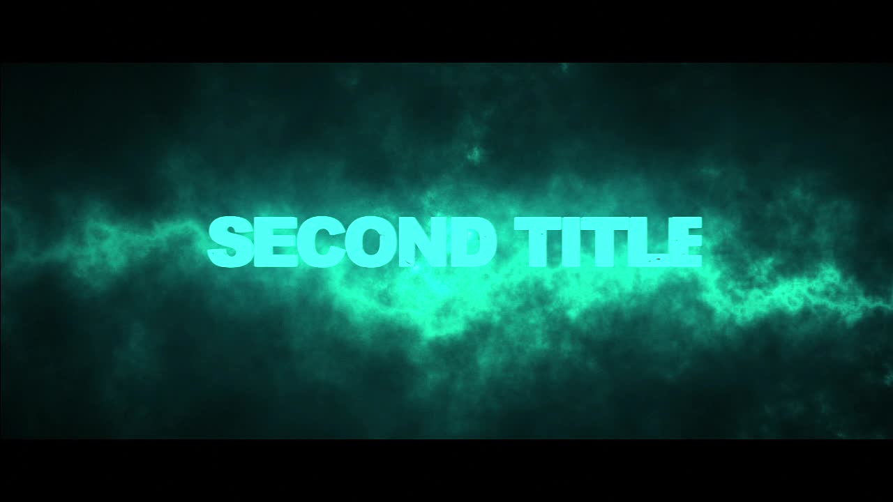 Dark title sequence animation with shimmering light effects on black background opening sequence